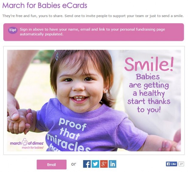 March Of Dimes ECards