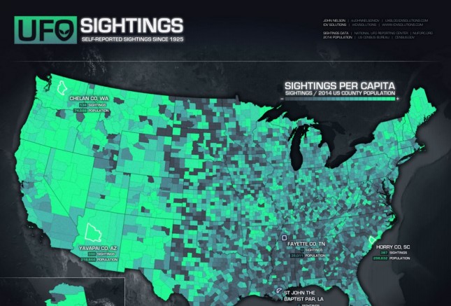 Best Infographics of 2015: 4_IDV Solutions_UFO Sightings